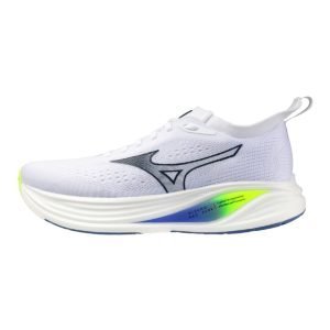 Mizuno Neo Zen Men Løbesko (White/Estate Blue/Lightning Yellow) - 41
